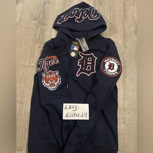 Detroit Tigers Men's Navy Hoodie